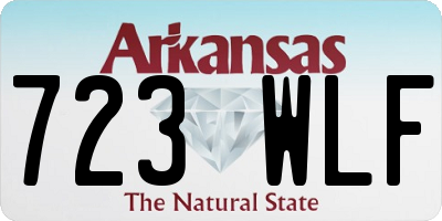 AR license plate 723WLF