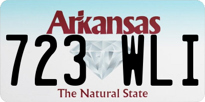 AR license plate 723WLI