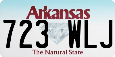 AR license plate 723WLJ