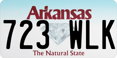 AR license plate 723WLK