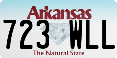 AR license plate 723WLL