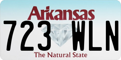 AR license plate 723WLN