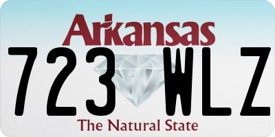 AR license plate 723WLZ