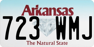 AR license plate 723WMJ