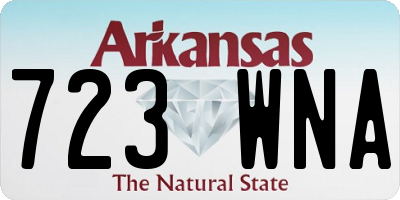 AR license plate 723WNA