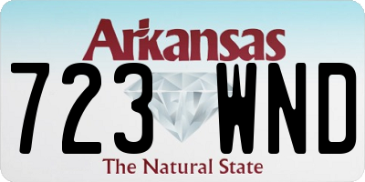 AR license plate 723WND