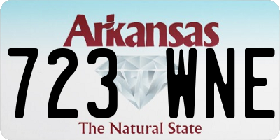 AR license plate 723WNE