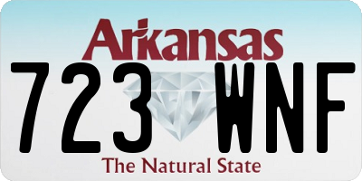 AR license plate 723WNF