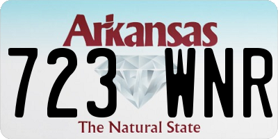 AR license plate 723WNR