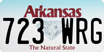 AR license plate 723WRG