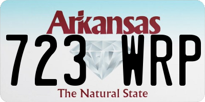 AR license plate 723WRP