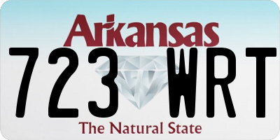 AR license plate 723WRT