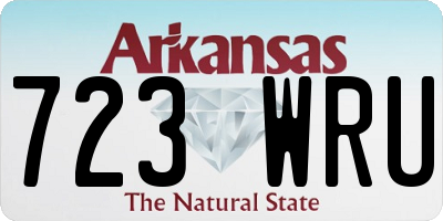 AR license plate 723WRU