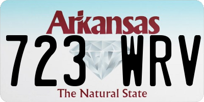 AR license plate 723WRV