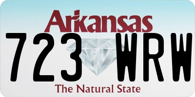 AR license plate 723WRW