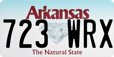 AR license plate 723WRX