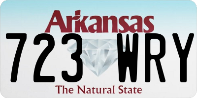 AR license plate 723WRY