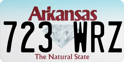 AR license plate 723WRZ