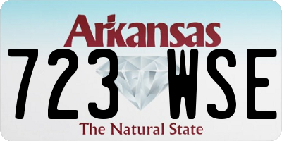 AR license plate 723WSE