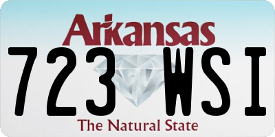 AR license plate 723WSI