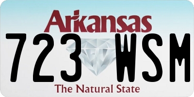 AR license plate 723WSM