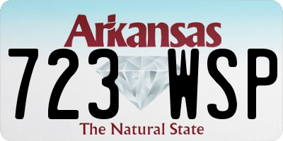 AR license plate 723WSP