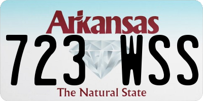 AR license plate 723WSS