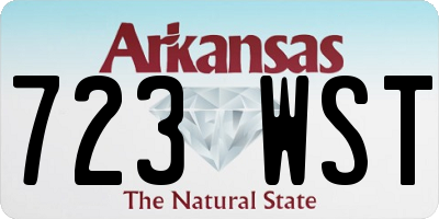 AR license plate 723WST