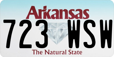 AR license plate 723WSW