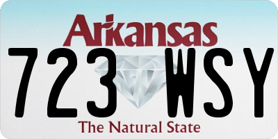 AR license plate 723WSY