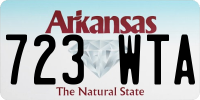 AR license plate 723WTA