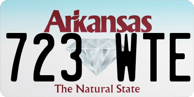 AR license plate 723WTE