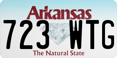 AR license plate 723WTG