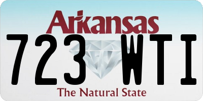 AR license plate 723WTI
