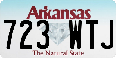 AR license plate 723WTJ