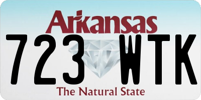 AR license plate 723WTK