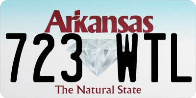 AR license plate 723WTL