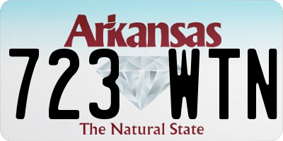 AR license plate 723WTN