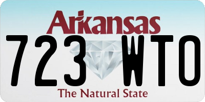 AR license plate 723WTO