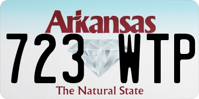 AR license plate 723WTP