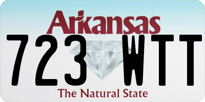 AR license plate 723WTT