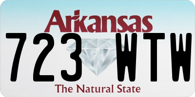AR license plate 723WTW