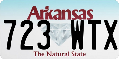 AR license plate 723WTX