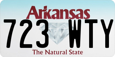 AR license plate 723WTY