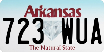 AR license plate 723WUA