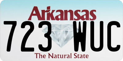 AR license plate 723WUC
