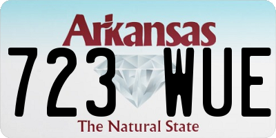 AR license plate 723WUE