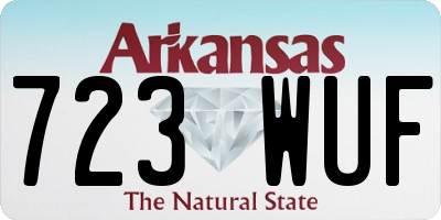 AR license plate 723WUF