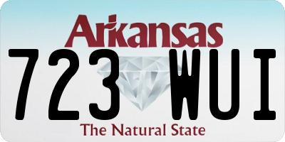 AR license plate 723WUI