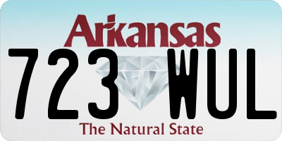 AR license plate 723WUL